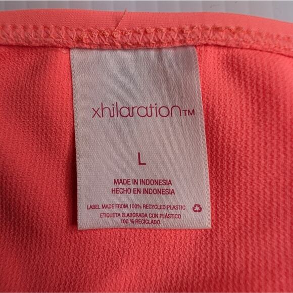 Coquette Coastal Coral Lace‎ Ruffle Trim Push Up Halter Top Bikini Med/Large - Picture 4 of 4